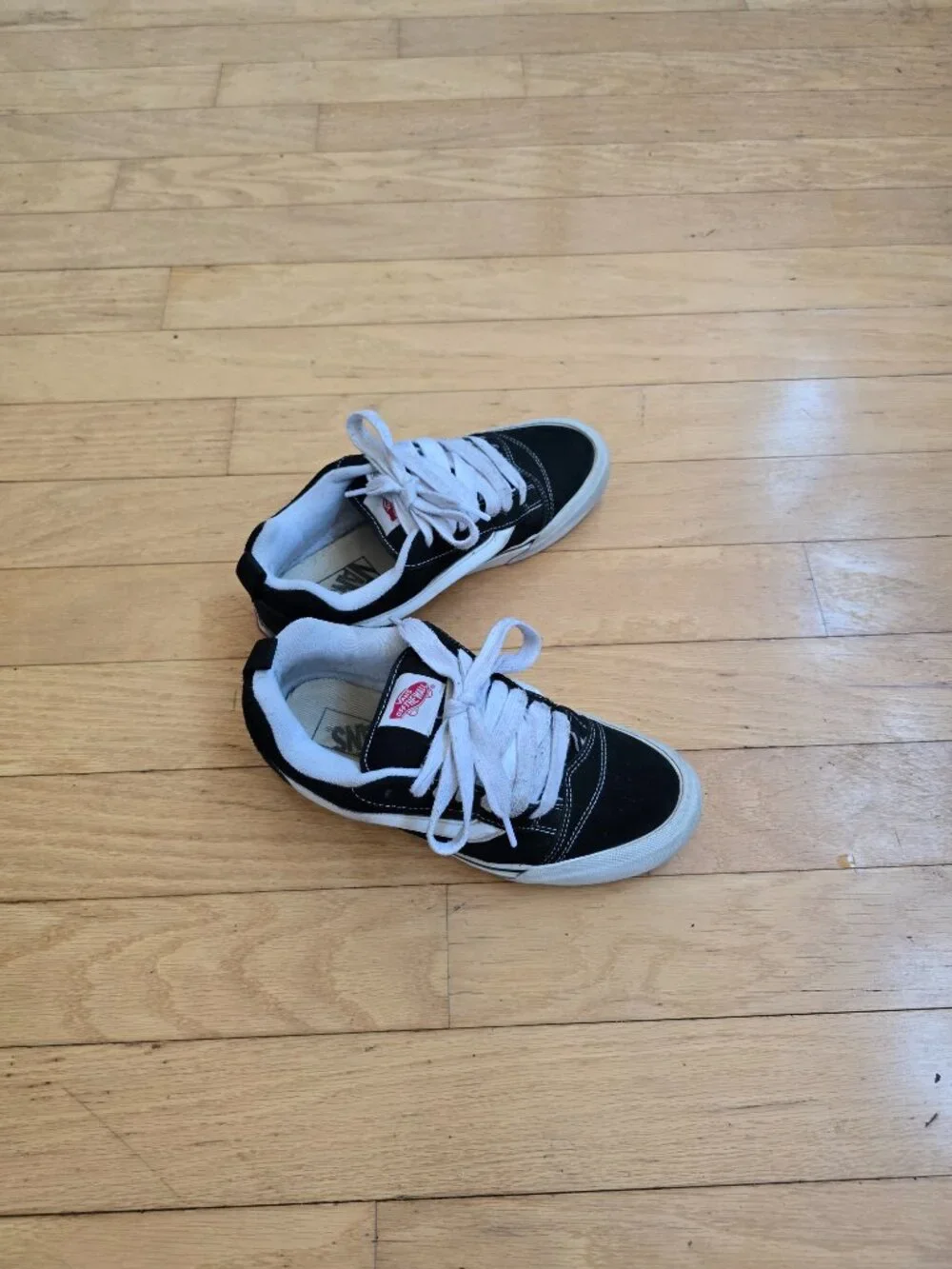 Vans | Knu Skool Y2K Black White Chunky Puffy Tongue Sneakers | WMS 9
